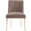 Nolita Dining Chair In Mouse And Brass