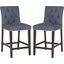 Norah Navy and Espresso Counter Stool