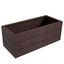 Oasis 35.8 Inch Long Poly Stone Rectangle Planter In Brown