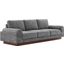 Oasis Upholstered Fabric Sofa In Gray