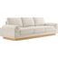 Oasis Upholstered Fabric Sofa In Ivory