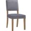 Oblige Gray Wood Dining Chair