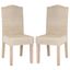 Odette White Wash 19 Inch Wicker Dining Chair Set of 2