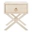 Odilia 1 Drawer Nightstand in Antique White