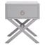 Odilia 1 Drawer Nightstand in Grey