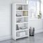Office by Kathy Ireland Echo 5 Shelf Bookcase in Pure White