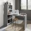 Office by Kathy Ireland Echo 56W Craft Table in Modern Gray
