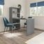 Office by Kathy Ireland Echo 56W Dining Table in Modern Gray