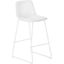 Office Chair In White Leather Look With Stand Up Desk