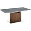 Olivia Gray And High Polished Stainless Steel Extendable Dining Table