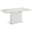 Olivia Dining Table With White Base and White Marbled Top