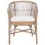Olivia Rattan Accent Chair with Cushion in Grey