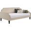 Olivia Upholstered Twin Daybed with Nailhead Trim In Taupe