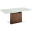 Olivia White And Walnut Extendable Dining Table
