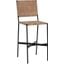 Omari Barstool In Sueded Light Tan Leather
