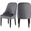 Omni Grey Velvet Dining Chair Set of 2