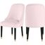 Omni Velvet Dining Chair Set of 2 In Pink