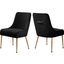 Oppland Black Velvet Dining Chair Set of 2