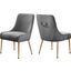 Oppland Grey Velvet Dining Chair Set of 2