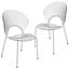 Opulent Dining Chair Set of 2 In Clear