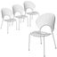 Opulent Dining Chair Set of 4 In Clear