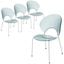 Opulent Dining Chair Set of 4 In Smoke
