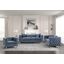 Orina Blue Velvet Living Room Set
