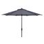Ortega Grey UV-Resistant 9 Auto Tilt Crank Umbrella