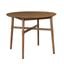 Oslo 46 Inch Round Dining Table In Brown