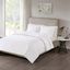 Otto Polyester Microfiber Solid Queen Coverlet Set In White