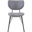 Owen Contemporary Modern Faux Leather Split-Back Upholstered Dining Chair Set of 2 In Grey