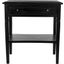 Oxford 1-Drawer Side Table In Hand Rubbed Black