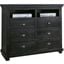 Willow Distressed Black Media Chest
