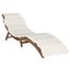 Pacifica Teak Brown and Beige 3-Piece Lounge Set
