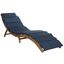 Pacifica Teak Brown and Navy 3-Piece Lounge Set