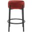 Paisleigh Metal Counter Stool In Rust And Black