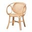 Palesa Rattan Dining Chair In Natural Brown