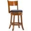 Palmetto 24 Inch Swivel Counter Stool In Fruitwood