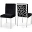 Pandsville Black Velvet Dining Chair Set of 2 0qb2336783