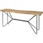 Papillion I Blonde Wood And Iron Console Table