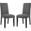 Parcel Gray Dining Side Chair Fabric Set of 2