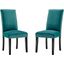 Parcel Performance Velvet Dining Side Chairs - Set of 2 EEI-3779-TEA