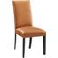 Parcel Tan Dining Faux Leather Side Chair