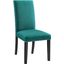 Parcel Teal Dining Upholstered Fabric Side Chair