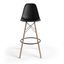 Paris Bar Height Stools Set of 2 In Black and Natural