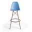 Paris Bar Height Stools Set of 2 In Blue
