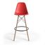 Paris Bar Height Stools Set of 2 In Red