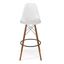 Paris Bar Height Stools Set of 2 In Walnut and White