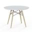 Parisian 32 Inch Round Dining Table In White