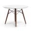 Parisian 39 Inch Round Dining Table In Walnut